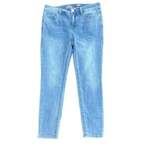 Seven 7 Jeans S 12 Cropped Starlette Mid Rise Skinny Stretchy Casual Embellished